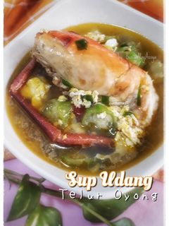 Foto resep Sup Udang Telur Oyong