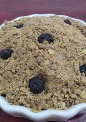 Una foto de Crumble de Peras