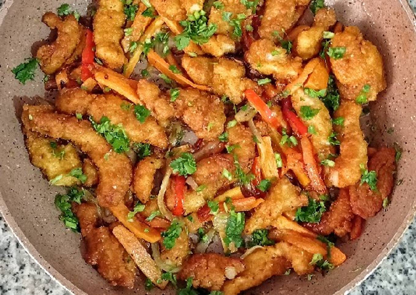 Tumis ayam tepung