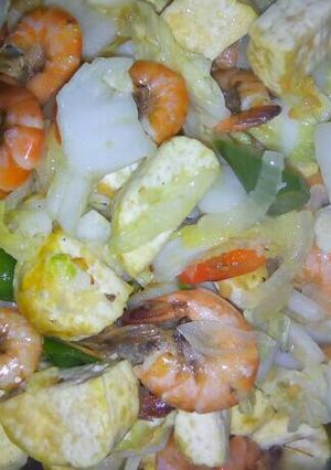 Foto resep Oseng Sawi putih + tahu