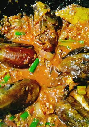 A picture of Masala baigan.