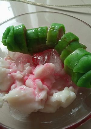 Foto resep Es pisang Ijo (kulitnya pake teflon)