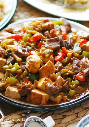 榨菜肉丁豆腐 的食譜成品照片