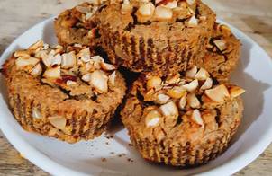Healthy chuối muffin