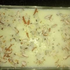 Instant kheer bread pudding A picture of Instant kheer bread pudding.