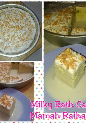 Foto resep MILKY BATH CAKE /CAKE MANDI SUSU ala Mamah Raihaan