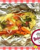 Pescado al vapor なな紫>* ))))><