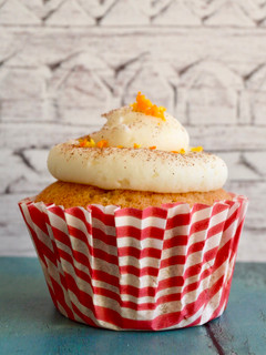 A picture of Orange Spiced Cupcakes.