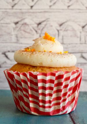 A picture of Orange Spiced Cupcakes.