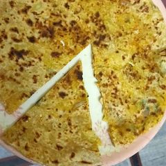 Onion potato parantha A picture of Onion potato parantha.