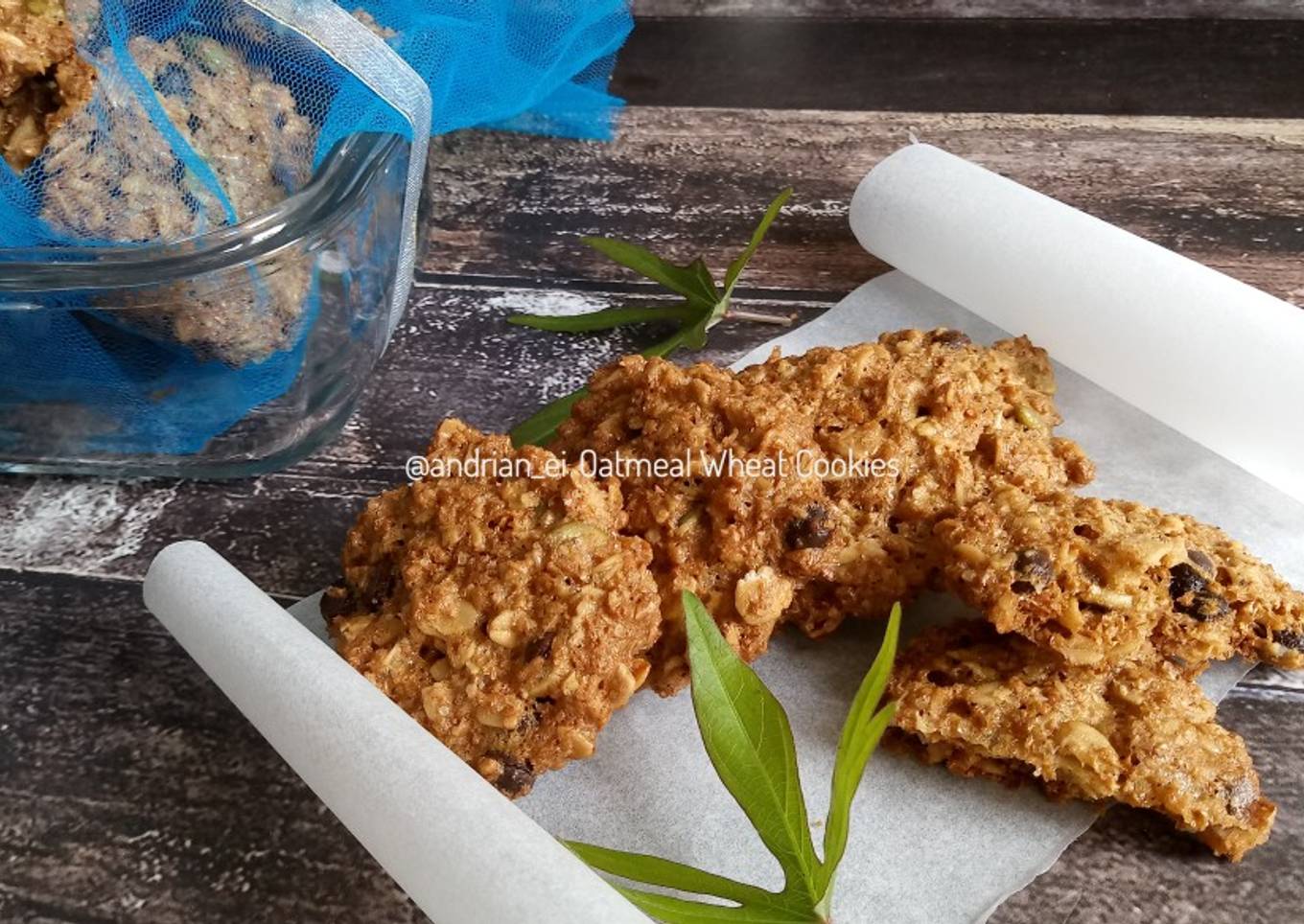 Oatmeal Wheat Cookies (Cookies Oatmeal Gandum)