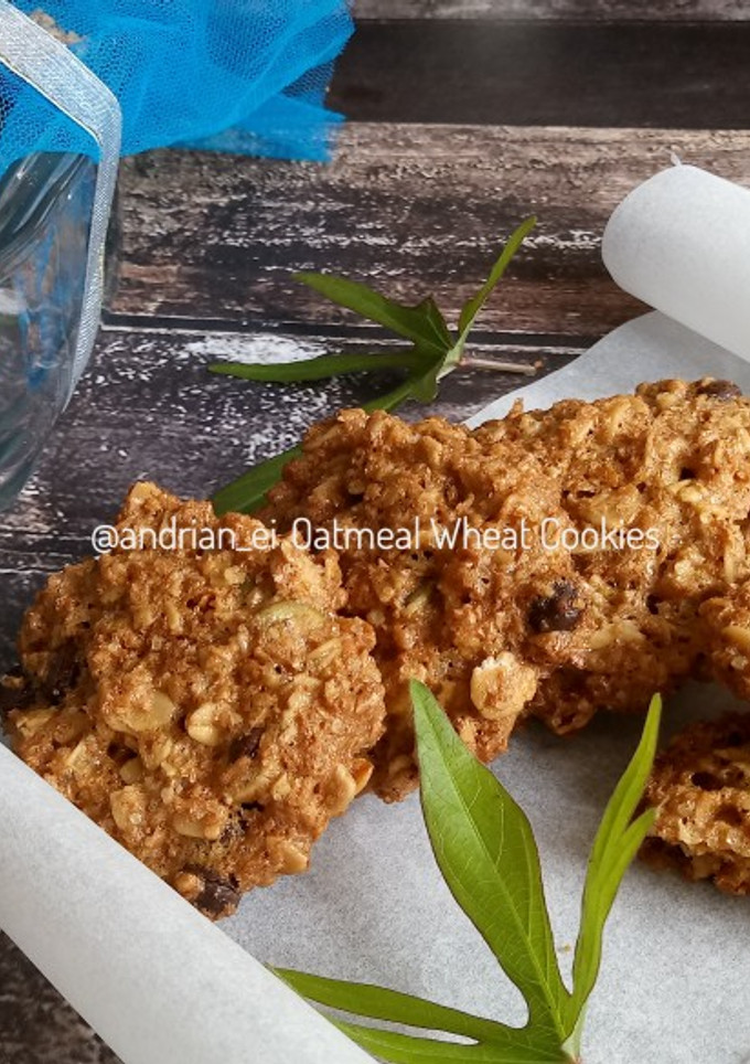 Foto resep Oatmeal Wheat Cookies (Cookies Oatmeal Gandum)