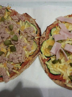 Una foto de Pizza con fajitas