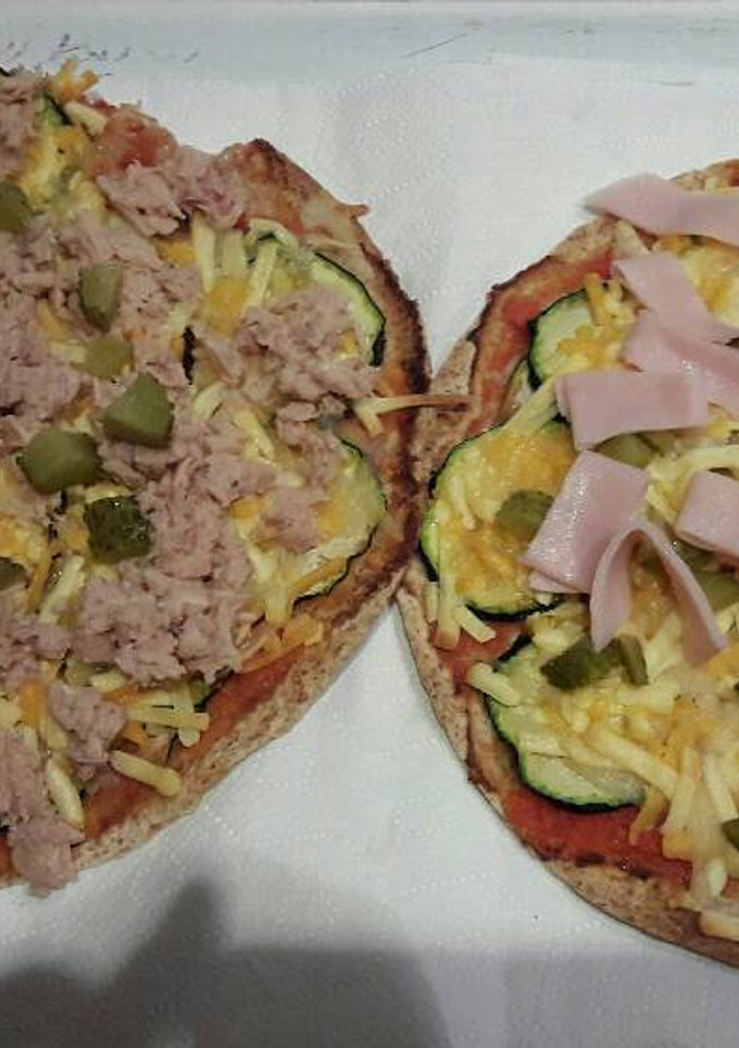 Una foto de Pizza con fajitas