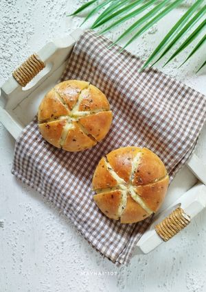 Foto resep Korean Garlic Cheese Bread (Tanpa Ulen)