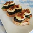 Goat Cheese and Blood Sausage Toasts with Caramelized Onion