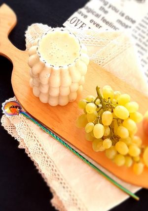 عکسی از دستور اسموتی هلو و انگور