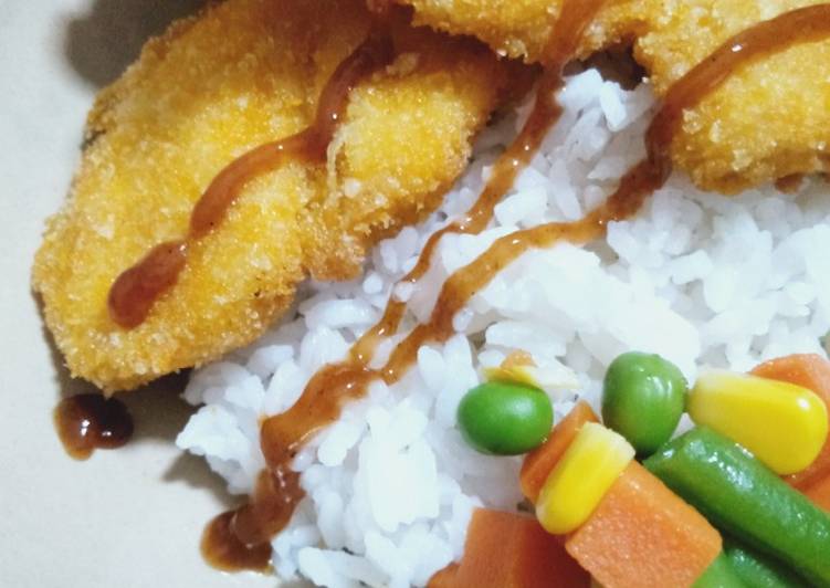 Langkah Mudah untuk Menyiapkan Rice Bowl Chicken Katsu yang Lezat Sekali
