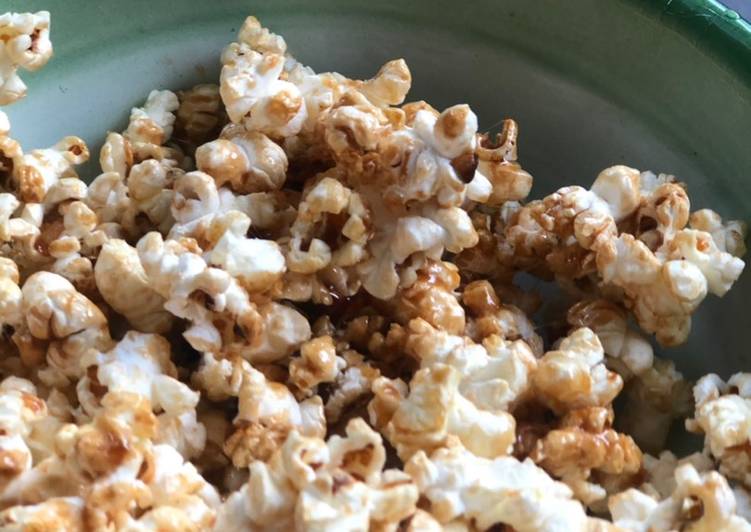 Bagaimana Membuat Popcorn caramel tanpa SKM, Bisa Manjain Lidah