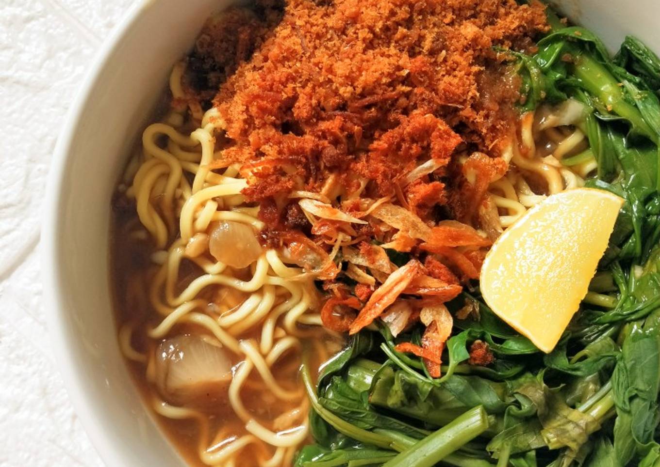 Mie Kangkung untuk pemula