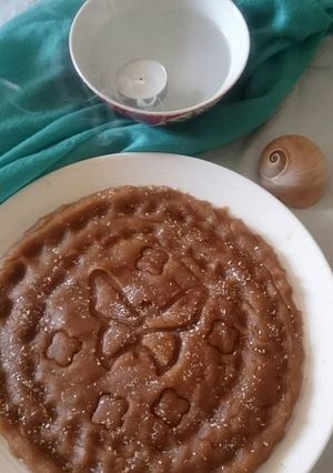 عکسی از دستور حلوا سه آرد با شیره توت