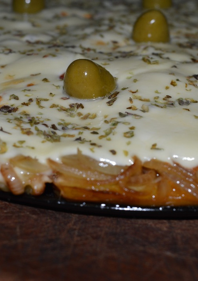 Una foto de Pizza de Berenjenas