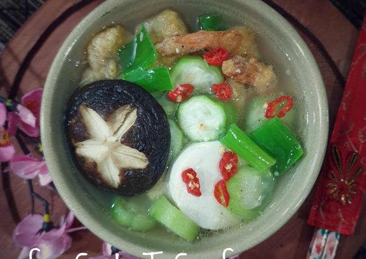 Bahan memasak 31. Sup Tahu Seafood / Sup Tahu Bening / Sup Tahu Oyong yang simpel