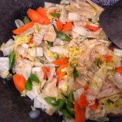 A picture of Stir Fry Veggies and Bean Curds.