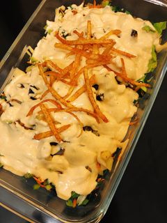 صورة لوصفة سلطة البطاطس والباذنجان 🥗