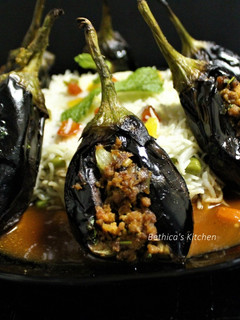 A picture of Sheikh Al Mahshi (Stuffed Eggplants - Lebanese Style).