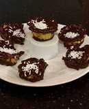 Brownie Bottom Vanilla Butter Cake Cupcakes