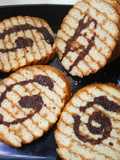 Coffee dip biscuit cake