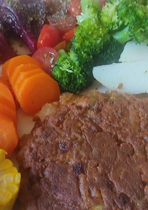 Una foto de Burgers veganas de sarraceno