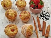 Gambar muffin stroberi