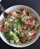 Mi ensalada fresca de couscous y champiñones