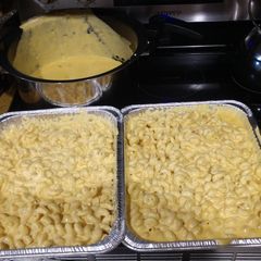 A picture of Mac-N-Cheese.