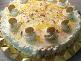 Tarta de limón y galletas