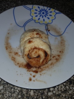 Una foto de Rollos de canela en microondas