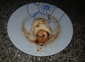 Una foto de Rollos de canela en microondas