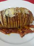 Patatas hasselback rellenas