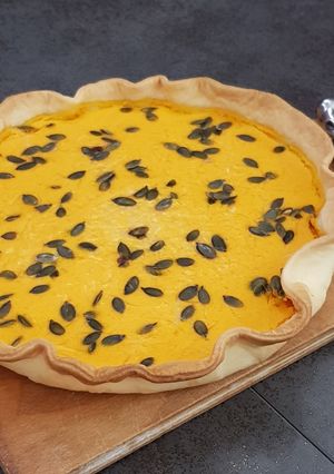 Une photo de Quiche 100 % potiron