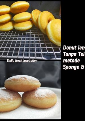Foto resep Donut tanpa telur metode sponge & dough