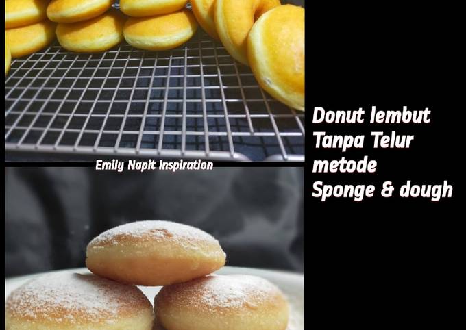 Resep Donut tanpa telur metode sponge &amp; dough yang Menggugah Selera Enak Banget