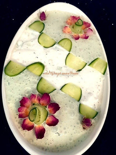 عکسی از دستور ماست و خیار دورنگ