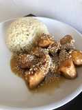 Pollo teriyaki con arroz