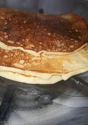 Una foto de Hotcakes de banana