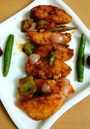 A picture of Chilli idli.