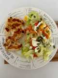 Pollo grillado con ensalada 🍗🥗