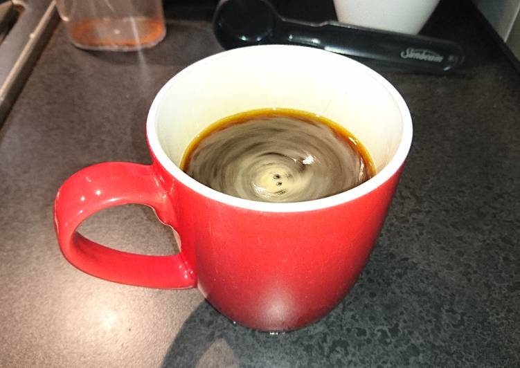 Simple Way to Prepare Long Black Coffee in 18 Minutes for Family