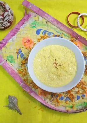 কেশরিয়া ছানার ক্ষীর (kesariya chaanar kheer recipe in Bengali) রেসিপির প্রধান ছবি